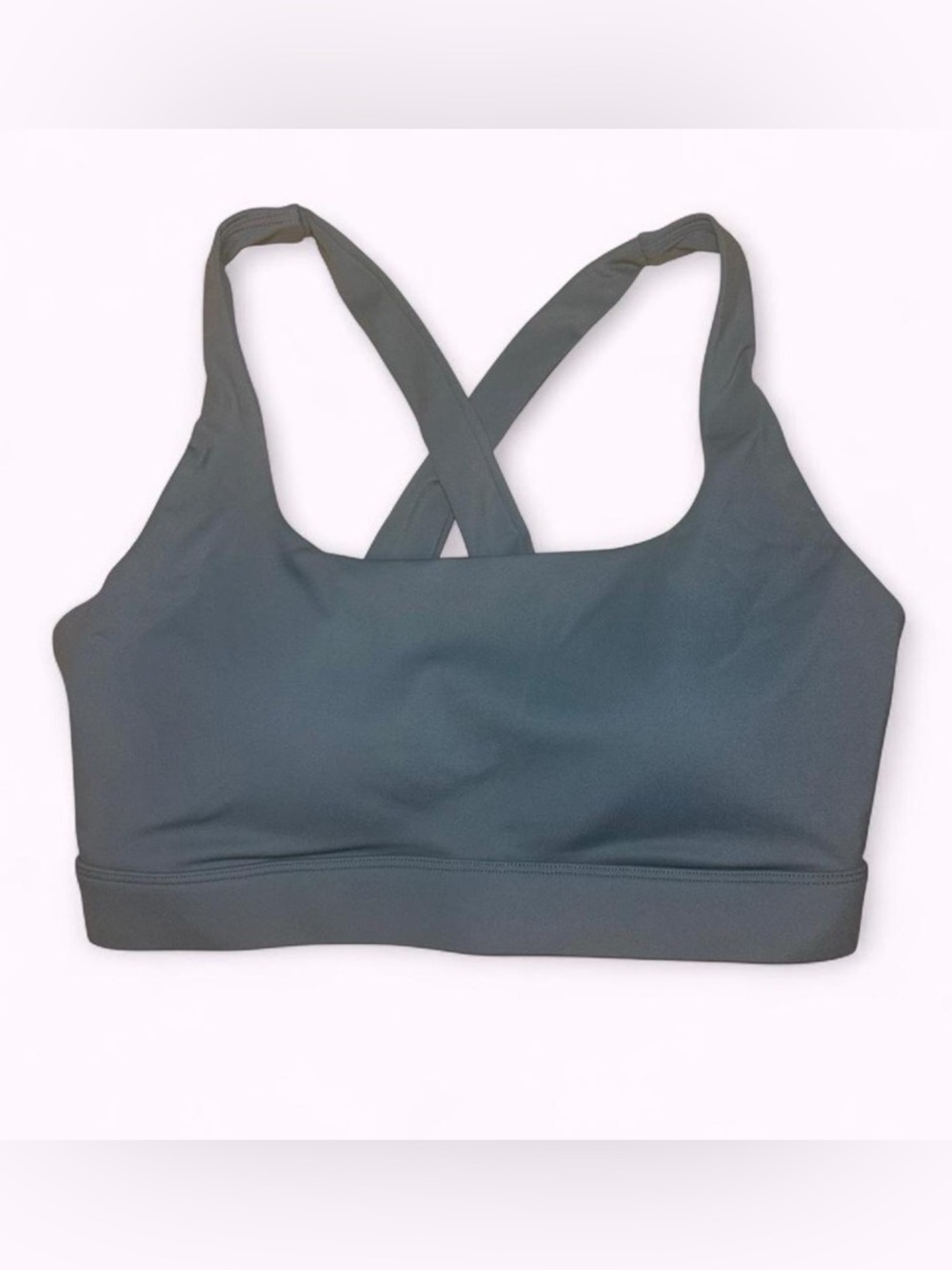 Running Girl -Small- Criss-cross Dark Green Sports Bra - NWOT